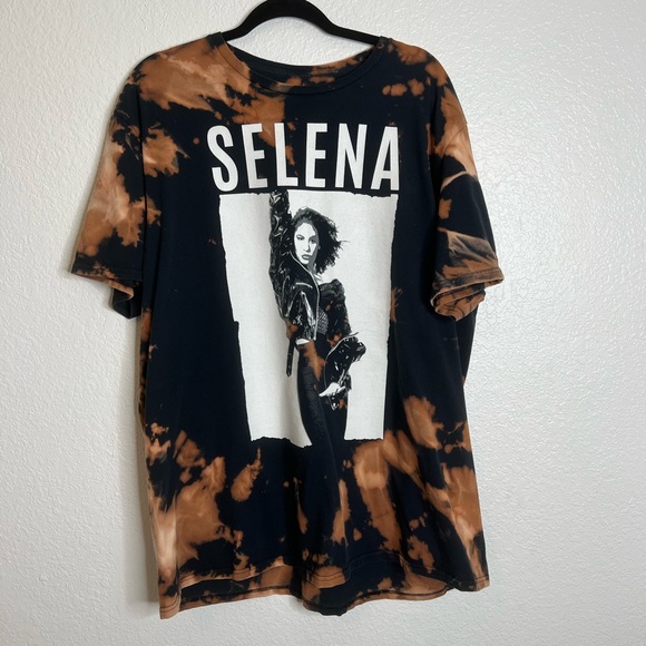 Selena Other - DIY Bleach Tie Dyed Selena Tee